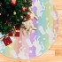 ATTX Rainbow Star Unicorn Christmas Tree Skirt 47.2 inch Ornaments Xmas Tree Skirts for Christmas Holiday Decoration New Year Party