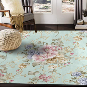 ALAZA Fresh Spring Flowers Area Rug Rugs for Living Room Bedroom 7'x5'