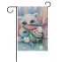 ALAZA Watercolor Animal Cat Fish Garden Flag 28 X 40 Inch Polyester for Home Garden Decor